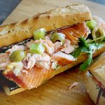 Сэндвичи с копченым лососем на гриле (видео)